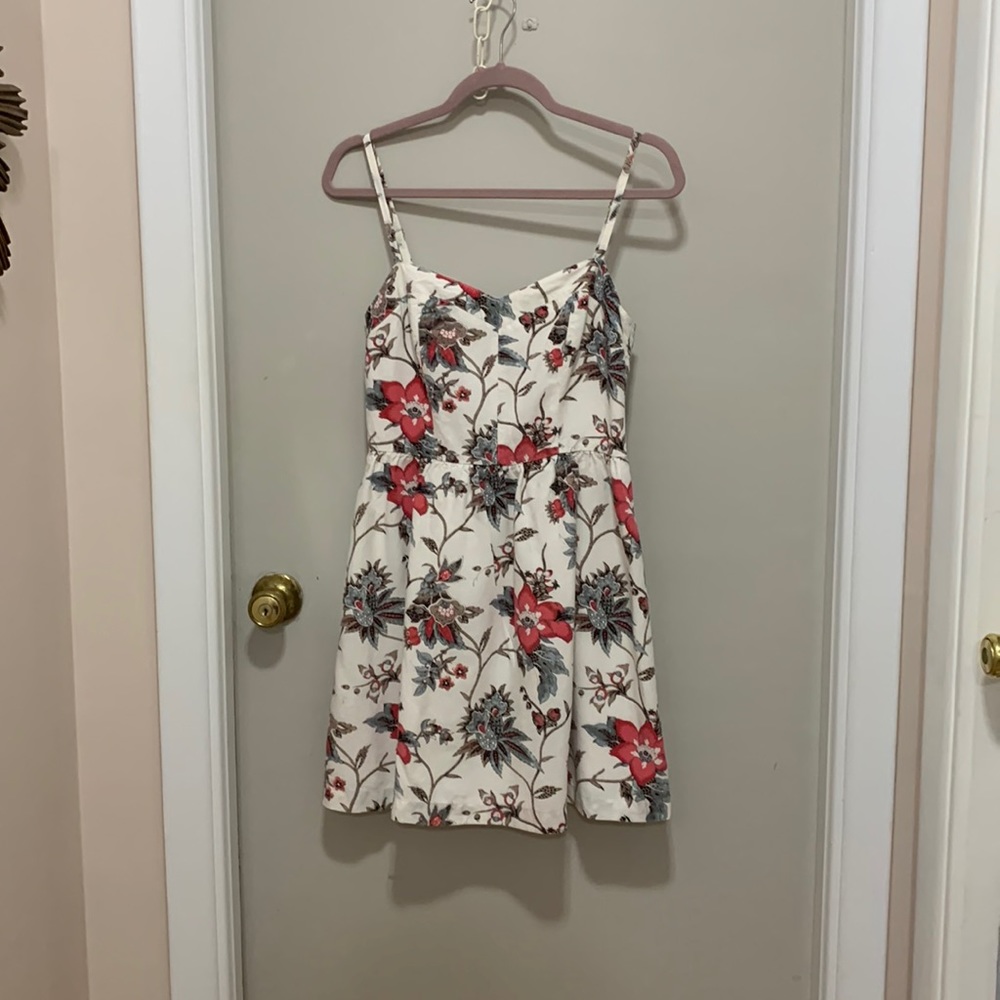 LOFT Floral Spaghetti Strap dress